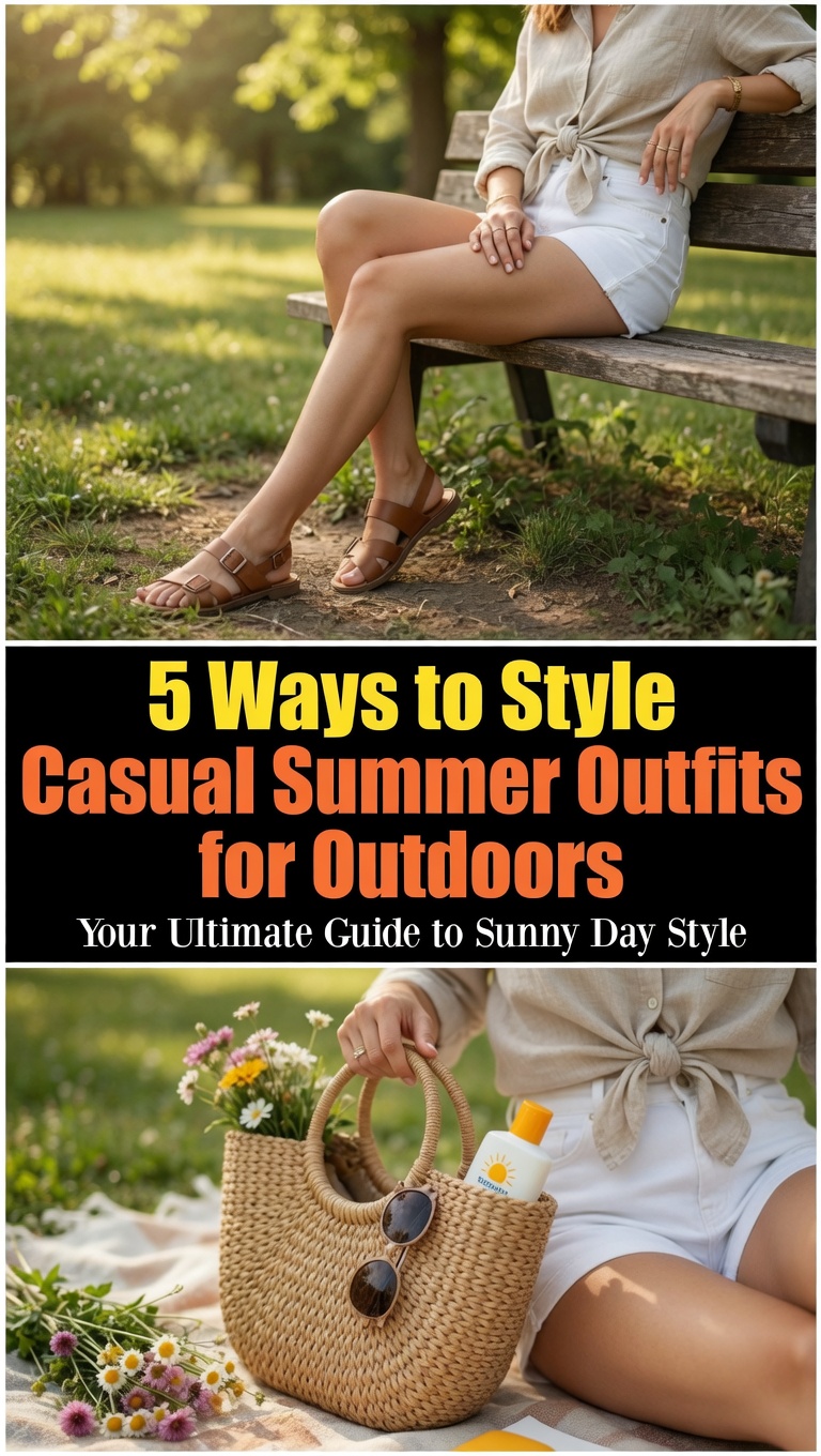 Sunny & Simple: Casual Summer Outfits That Let You Actually Enjoy the Day