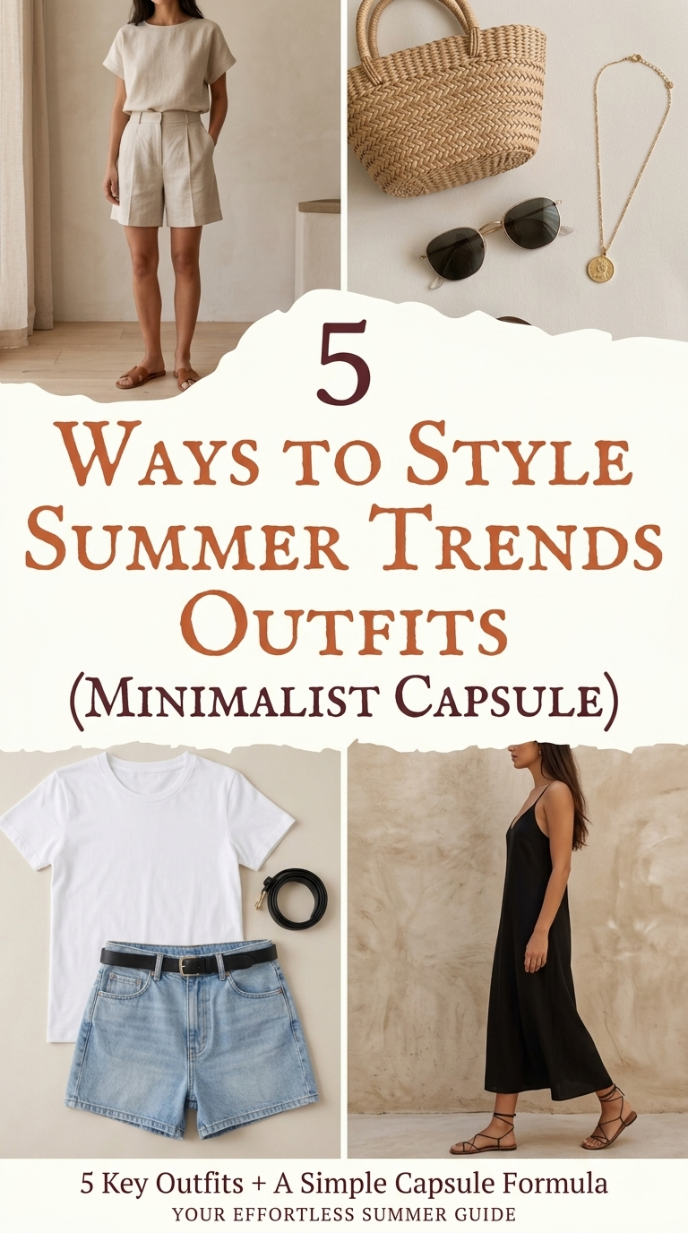 Summer Capsule Magic: 5 Minimalist Outfits That Feel Endlessly Fresh