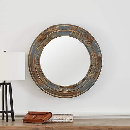 distressed rustic wall mirror (1)